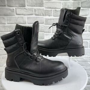 Ozark Trail Women's 9 Lace Up Combat Snow Leather and Fabric Waterproof Boots